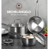 MICHELANGELO Stainless Steel Pot Set - 1QT & 2QT &