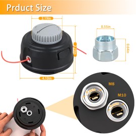 YHJDC 311759012 311759011 Compatible with Ryobi Homelite Weed Eater Trimmer Head Replacement Parts Suitable for BM26SS BM26SSL BM4CSSAC ect Models Weed Eater Trimmer