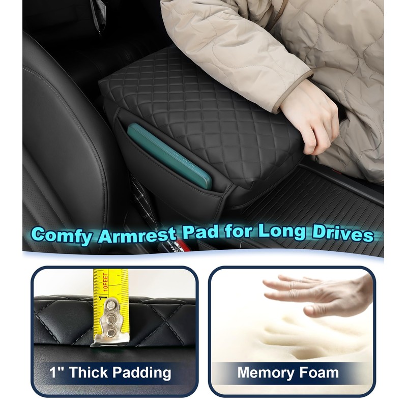 SDPVorn Center Console Armrest Cover for Honda CRV 2017-2022 Accessories
