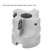 Face Milling Cutter Head 4‑Flute Metal Processing Right Angle Mill
