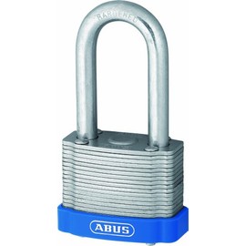 ABUS 01237 50mm Long Shackle Eterna Laminated Plated Steel Padlock