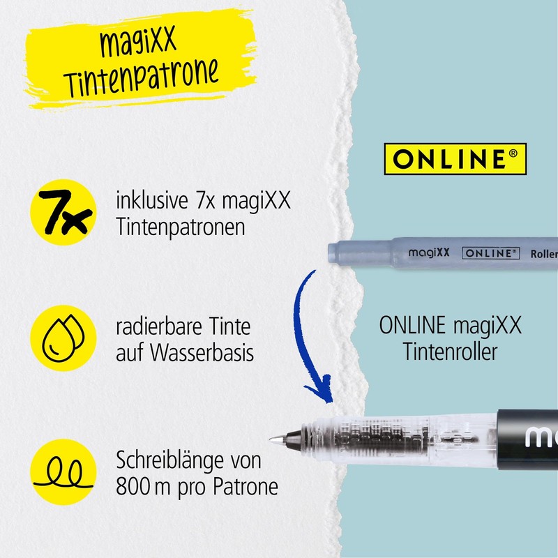 Online magiXX Erasable Rollerball Pen Mint I Rollerball Pen with