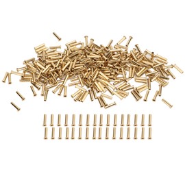 500Pcs Hollow Rivet Brass Decorative Through Hole Excellent Corrosion Resistance Copper Air Eye Buckles2.5x11x3.8mm