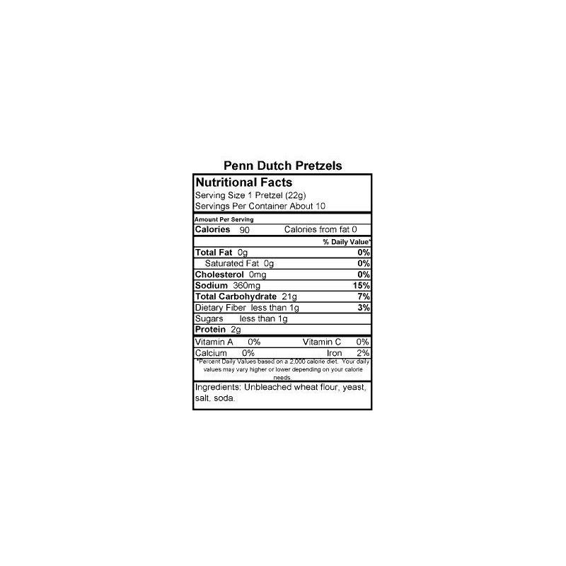 Happy Herbert's Penn Dutch Regular Pretzels 8 oz Case of