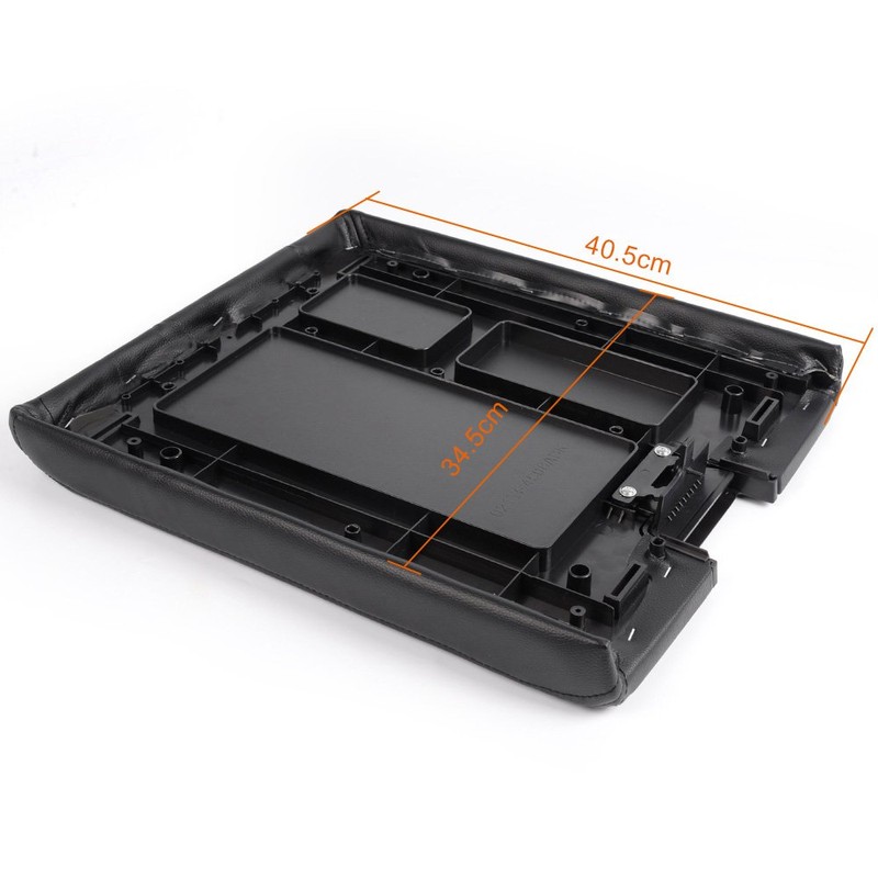 Gplus New Center Console Lid Assembly w/Latch Black for 2007-2013