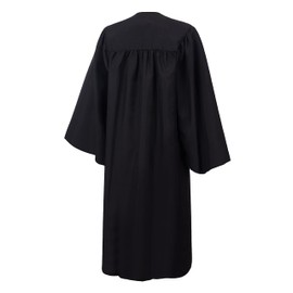 SAMDEEMI Unisex Adult Matte Graduation Gown Cap Tassel Set 2024 for High School and Bachelor, black 48"
