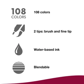 Tombow Pencil ABT 991 AB-T991 Water-Based Maka, Set of 6
