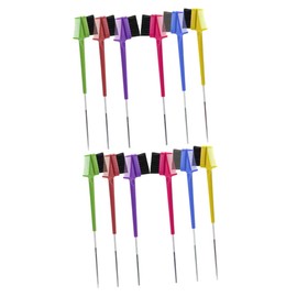 FOMIYES 2sets Sturdy Eyebrow Stencil Set Double-ended Brush Brow Comb Makeup Tools Eyebrow Grooming Kit for Women 6pcs*2