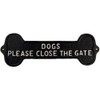 Ascalon Sign/Plaque ~ Metal/Cast Iron ~ DOGS, PLEASE CLOSE THE