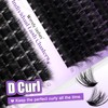 Individual Cluster Lashes D Curl Lash Clusters Effect Mixed Natural