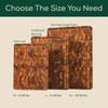 EZ FURNITURE Non-Toxic Teak Large Wood Cutting Board & Serving