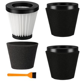 Replacement Scorpion Handheld Vacuum Cleaner Filter with Brush for Dirt Devil Vacuum Filter Style F117, Fits Dirt Devil Model SD20005RED, SD30025B & BD22025, Compare to Parts AD40117 (3 Pack)
