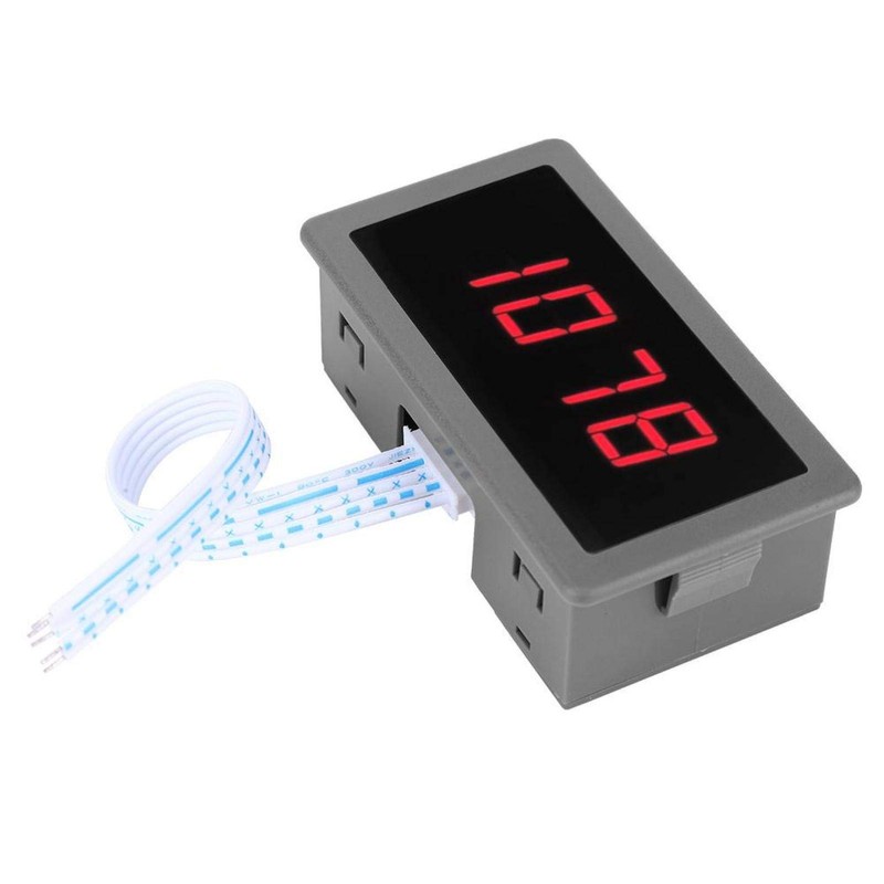 Digital Tachometer, 4 Digital LED Speed Meter, 10-9999RPM Measuring Range,