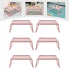 6PCS Bed Tray Table with Folding Legs, Breakfast in Bed