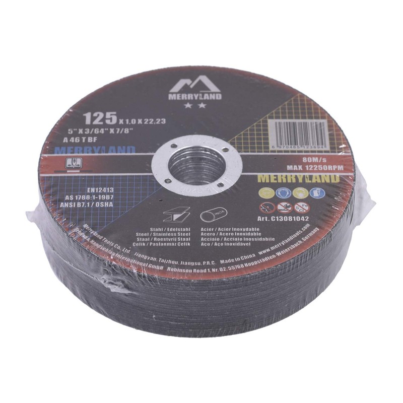 Merryland Cut Off Wheel 5 inch for Angle Grinder, Metal
