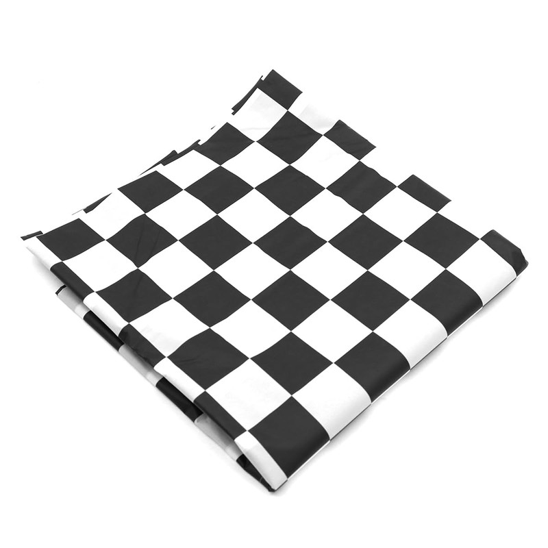 ANCLLO 2pcs Black And White Checkered Tablecloth Party Rectangular Tablecloth