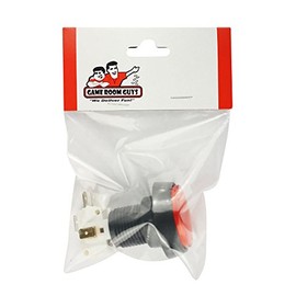 Game Room Guys Illuminated Push Button - Red Circle - Medium