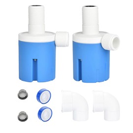 Automatic Water Level Control Valve Inside Type,side Inner Water Automatic Float Valve Water Level Control Valve Uesd for Water Tank, Solar Energy, Auto Pot, Aquarium 2PCS (3/4'' Top Inner)