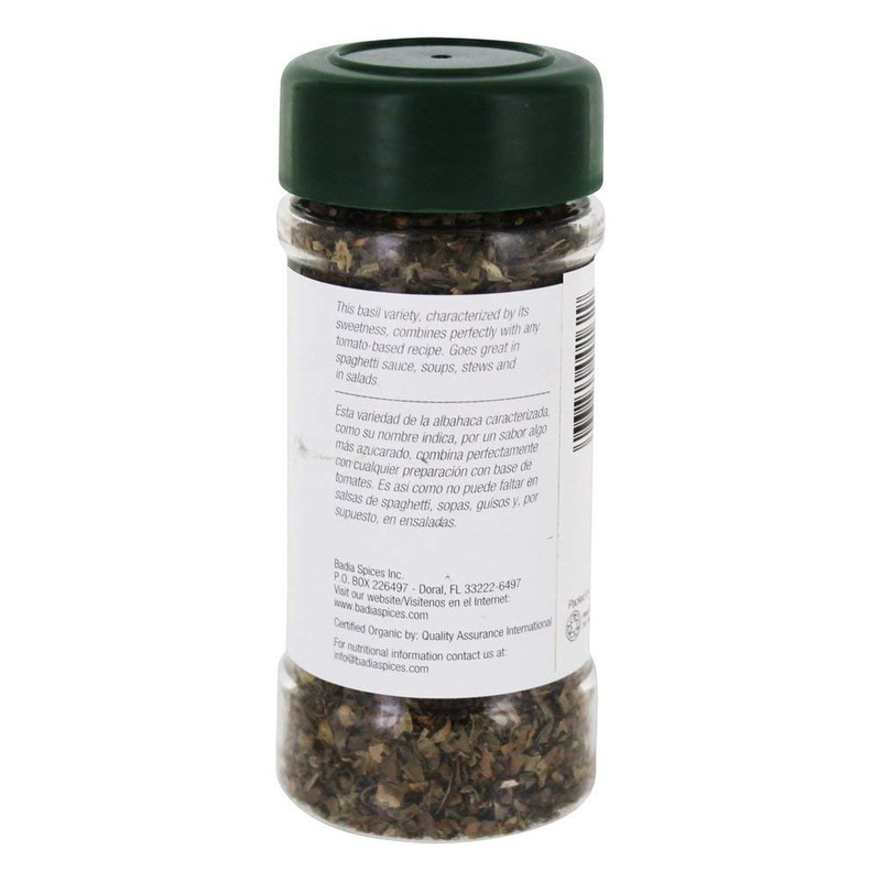 BADIA SPICES Organic Basil Leaves, 0.8 OZ