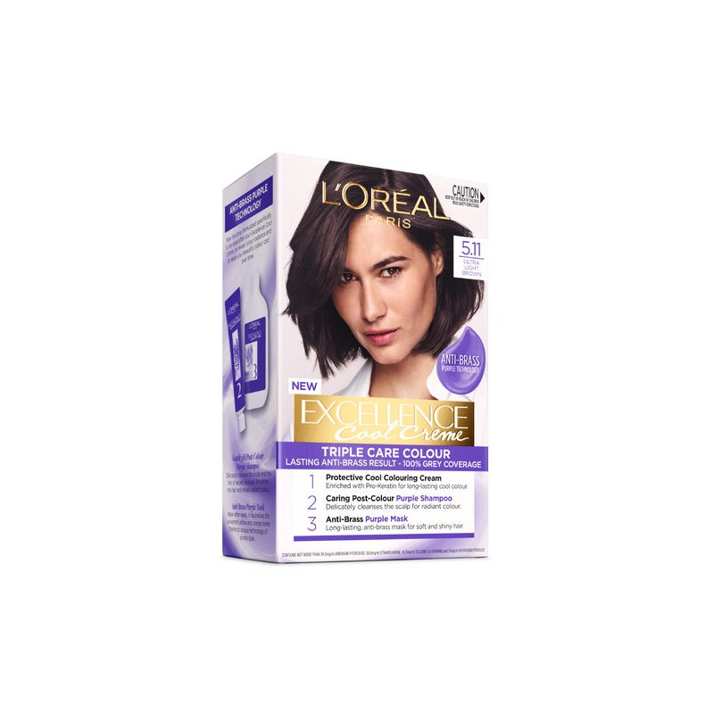 L'Oreal Excellence Cool Creme Permanent Hair Colour 5.11 Ultra Light