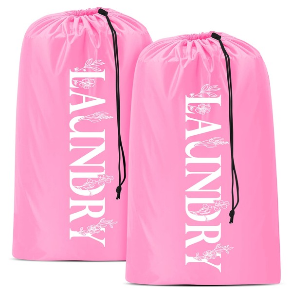 Sylfairy Laundry bags, 2 Pack Travel Laundry Bag for Dirty