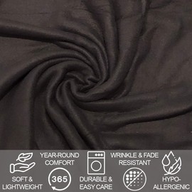 12 Pack Bulk Throw Blankets Twin Size 60x50 Hypoallergenic, Lightweight Soft Fleece Throw Blankets Bulk for Homeless, Wedding Favors, Bed, Couch, Pet Blankets, Hospital Blankets (Midnight Black Pack)