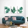 3 Cuadros Plantas Verdes Hogar Habitacion Canvas Arte Plantas