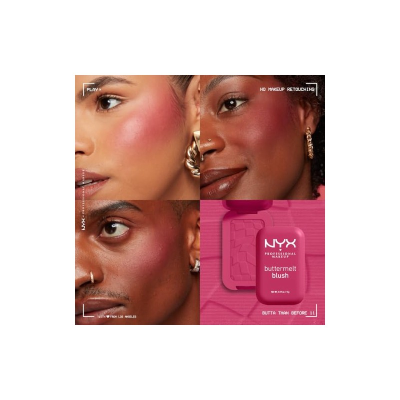 NYX Professional Makeup Buttermelt Powder Blush: Butta Than Before