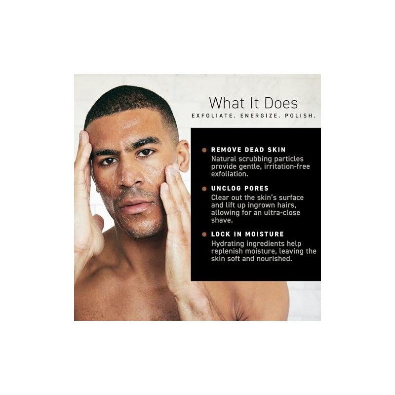 Brickell Men's Products Renewing Face Scrub, 4 Ounce