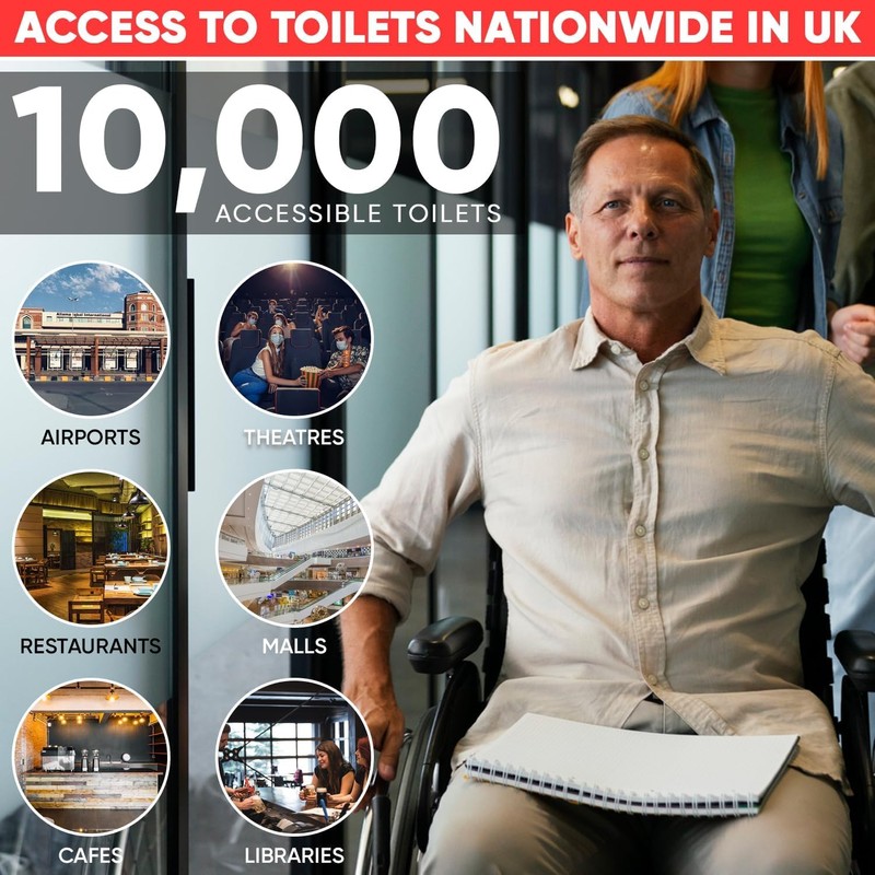 Disabled Toilet Keys, Compatible with Radar Key for Disabled Toilets