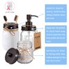 Komashr Mason Jar Bathroom Accessories Lids Set(4pcs) - Jar Not