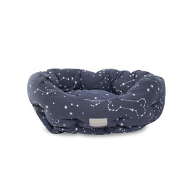 Fringe Studio Pet Bed, Celestial Round Cuddler, 20 x 19 x 8 inches (203002), Small