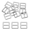 PATIKIL Flat Metal Slide Buckle 2 Inch / 50mm, 10