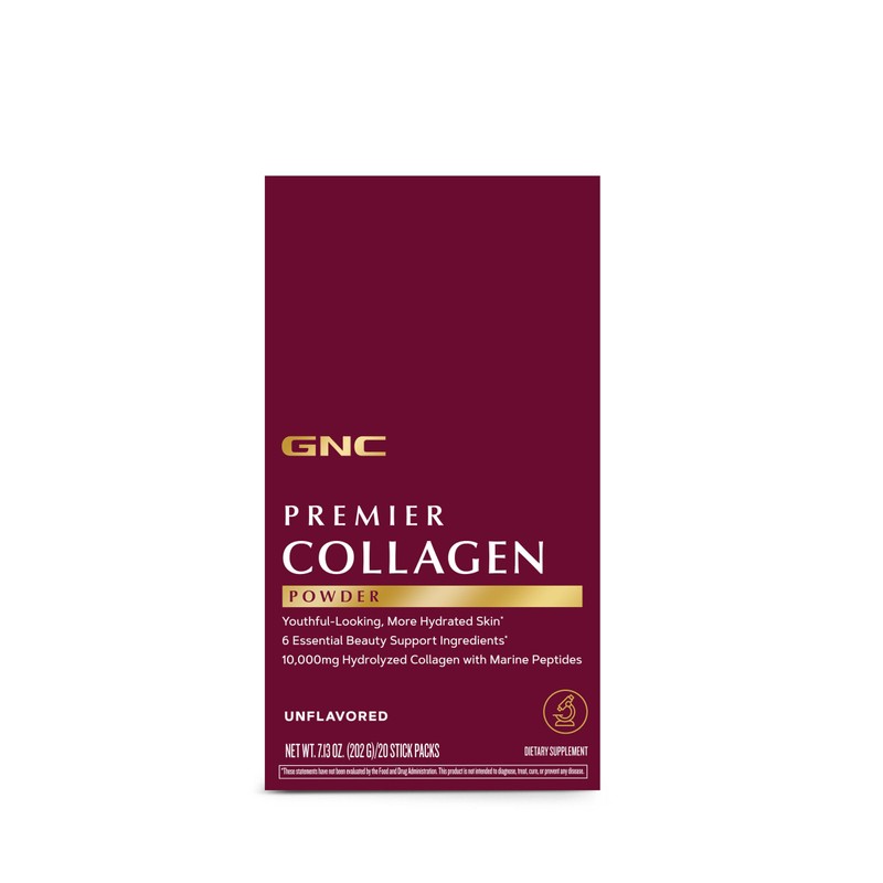 GNC Premier Collagen Powder, with 6 Essential Beauty Support Ingredients,