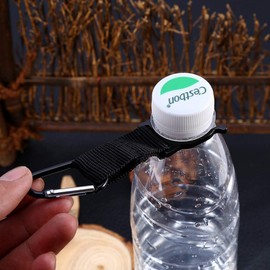 Mosquet¨®n Portabotellas, Clip para Botella de Agua Port¨¢Til con Hebilla y Soporte para Mochila, Ideal para Camping y Senderismo