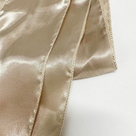 iEventStar Satin Sash Sashes Chair Bow Bows Cover Wedding Banquet Party Chair Decoration (Dark Champagne, 10)
