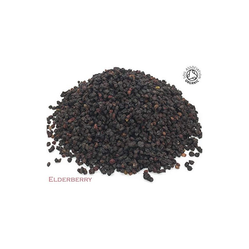 Organic Elderberry Pure Herbal Infusion (25 Unbleached Tea Bags -