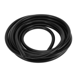 RATCHROLL 1 Pcs Universal Silicone Vacuum Tubing Hose High Temperature 10FT 1/16" 2mm ID 3mm Thickness Automotive Vacuum Line 130PSI Max Pressure Black Silicone