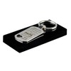Key Ring with Heart Cut-Out and Engraving "Eigenschaften Papa" -