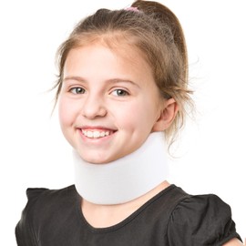 HKJD Kids Neck Brace for Neck Pain and Support, Soft Foam Cervical Collar Adjustable Youth Neck Support for Childrens Whiplash and Childs Torticollis Neck Stabilizer