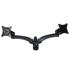 Wall Mount Monitor Arm by Home Concept - Support Your Two Monitors at The Correct Height for Ergonomic Comfort (Standard, Dual Screen, Black)