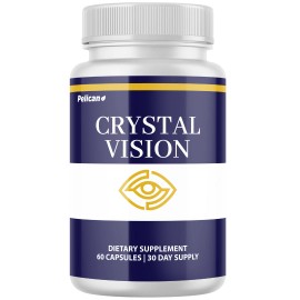 Pelican Vitamins Crystal Vision- Eye Support with Lutein- 60 Capsules