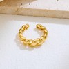 MIJENITI Gold Chunky Rings for Women Cuff Statement Ring Lightweight