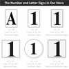 i-CowFun Premium Aluminum Number Signs 2, Metal 12" X 8"