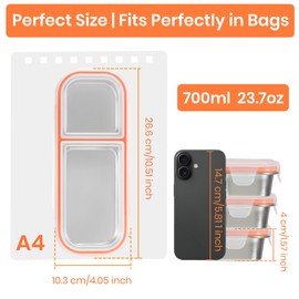 EUIOOVM Snack Boxes Containers with Compartments,Leakproof Bento Lunch Box for Kids Adults, Snack Boxes for Travel Plane, Reusable Food Storage Trays for School Work Meals, 2 Compartments