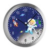 CreaDesign Children's Radio-Controlled Wall Clock with Name, Children's Room Radio-Controlled
