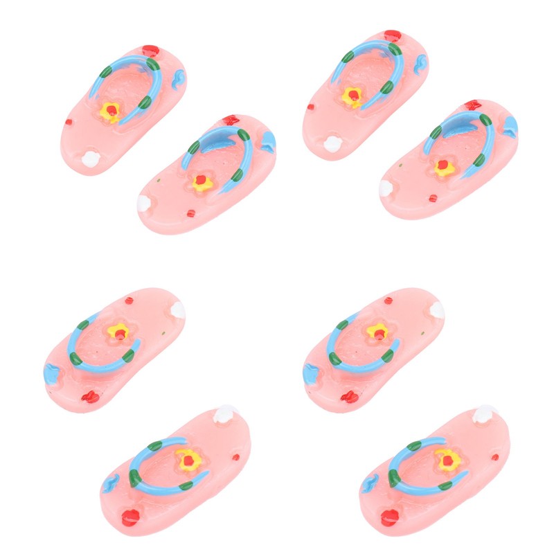 Mini Flip Flops Simulation Miniature Scene Models Dollhouse Accessories for