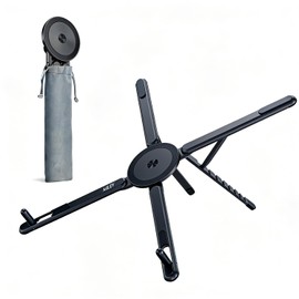 Miley Laptop Stand, PC Stand, Tablet Stand, Foldable, Ergonomic, 8 Levels of Height & Angle Adjustment, Anti-Slip Design, Lightweight, Space Saving, Aluminum, Easy to Carry, Includes Stick-on Magnetic
