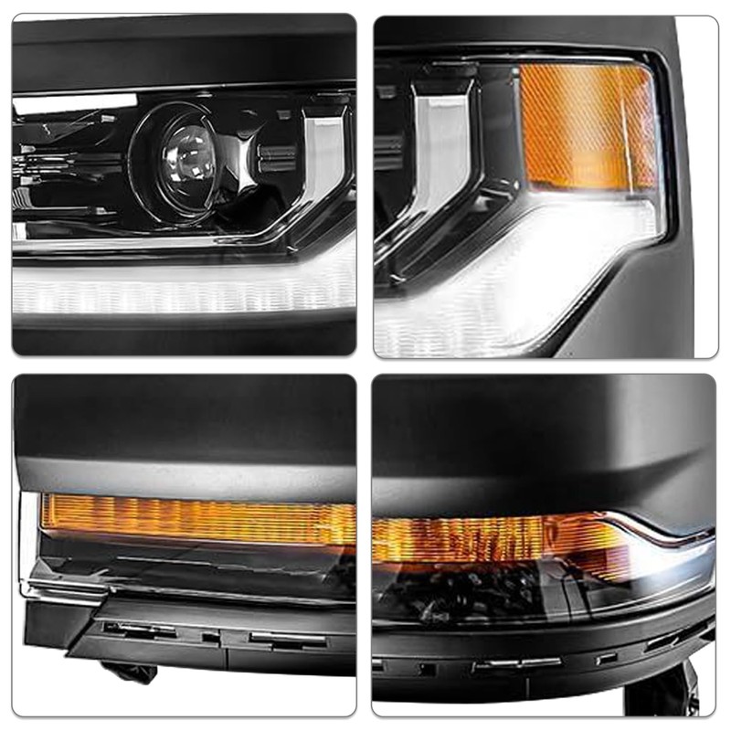 SOCKIR HID/Xenon Headlight Assembl Fit for 2016 2017 2018 Chevy