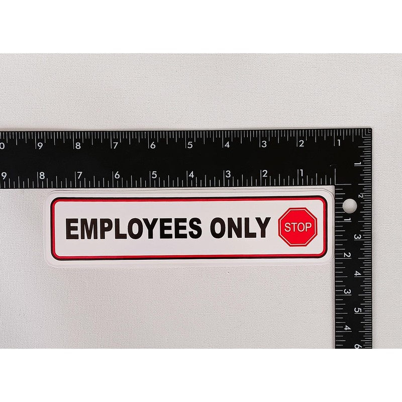 Employees Only - Stop Label Set - Pack of 5